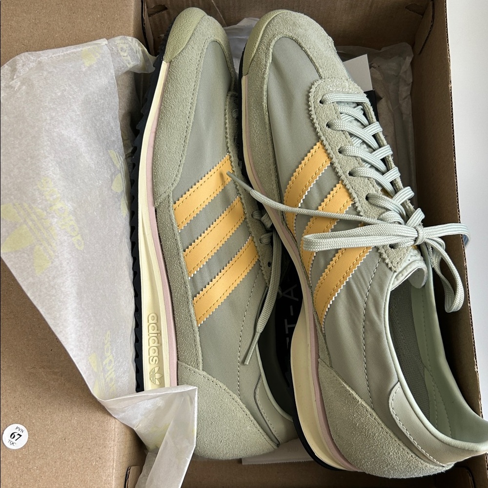 Brand new in box Adidas SL 72 OG women’s sneakers, size 9, sold out online.